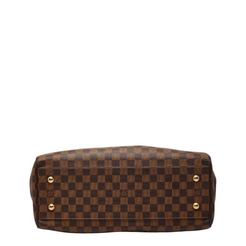 Louis Vuitton Damier Trevi GM 2-Way Shoulder Bag Brown Leather