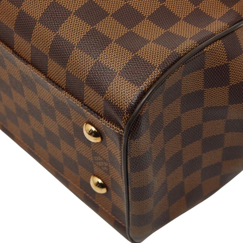 Louis Vuitton Damier Trevi GM 2-Way Shoulder Bag Brown Leather