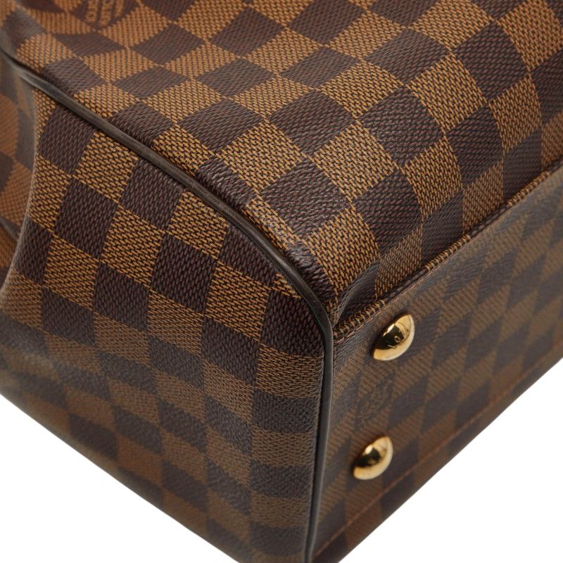 Louis Vuitton Damier Trevi GM 2-Way Shoulder Bag Brown Leather