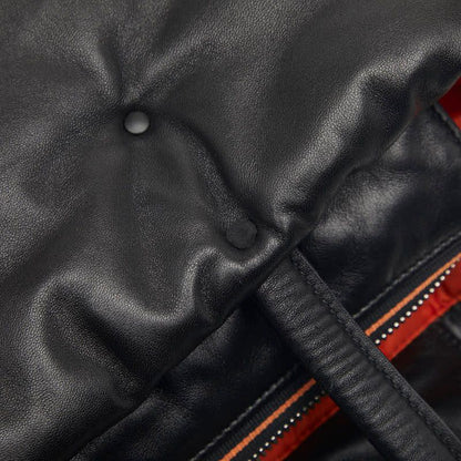 Prada Tote Shoulder Bag Black Leather