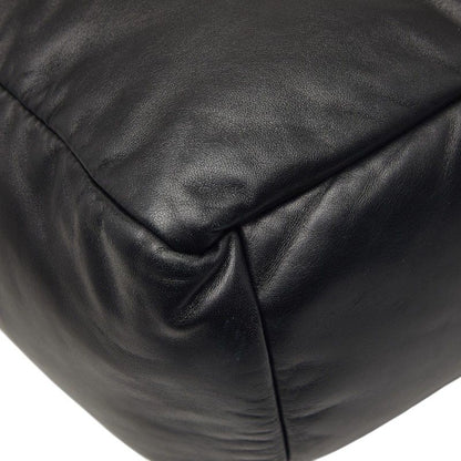 Prada Tote Shoulder Bag Black Leather
