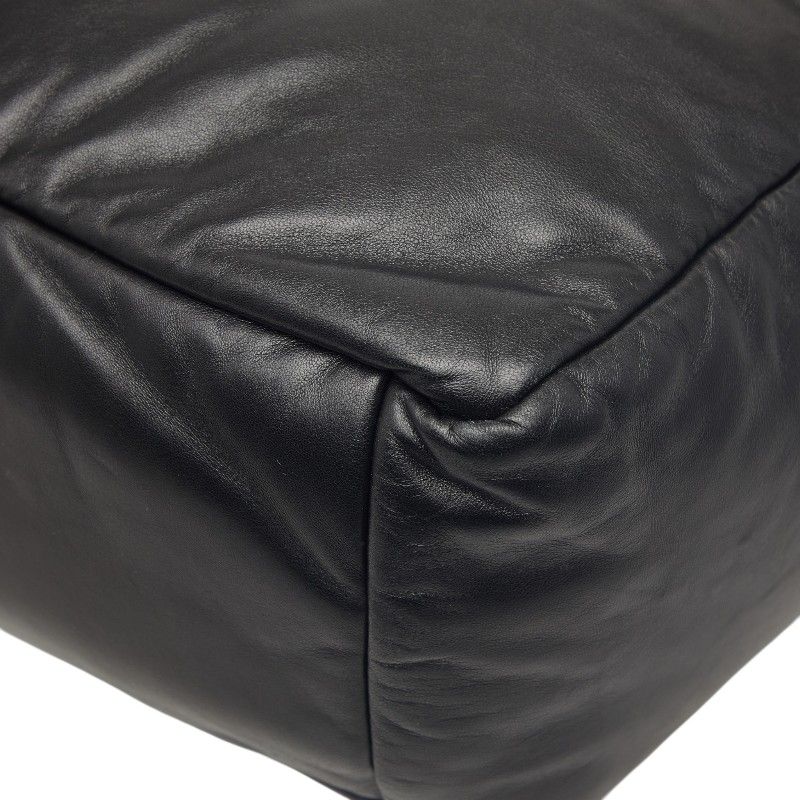 Prada Tote Shoulder Bag Black Leather