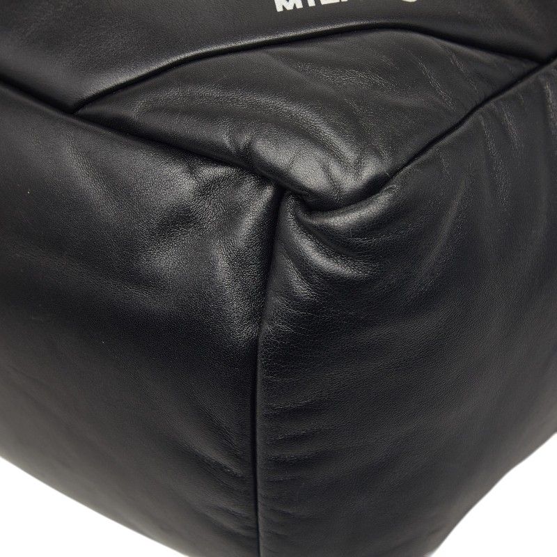 Prada Tote Shoulder Bag Black Leather