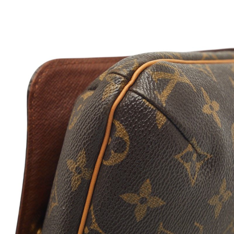 Louis Vuitton Monogram Musette Salsa Long Crossbody Shoulder Bag Brown Leather