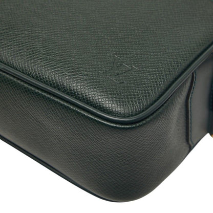 Louis Vuitton Taiga Clutch Dark Green Esepia Leather
