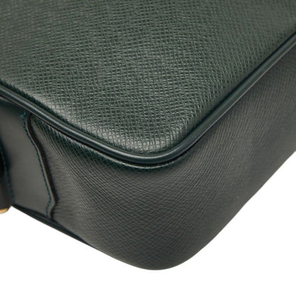 Louis Vuitton Taiga Clutch Dark Green Esepia Leather