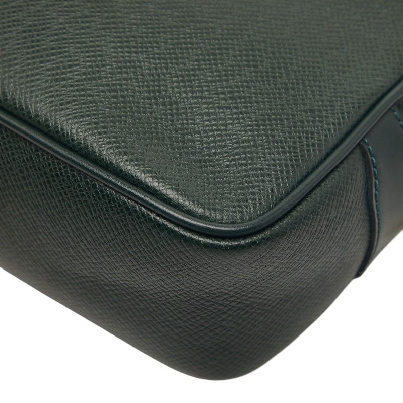 Louis Vuitton Taiga Clutch Dark Green Esepia Leather