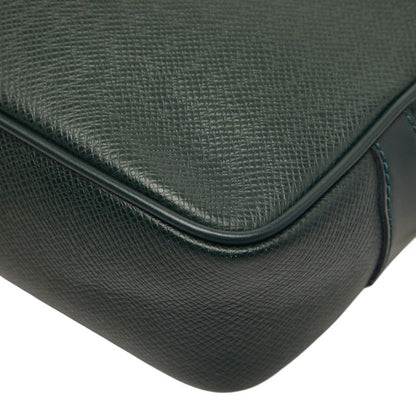 Louis Vuitton Taiga Clutch Dark Green Esepia Leather