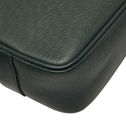 Louis Vuitton Taiga Clutch Dark Green Esepia Leather