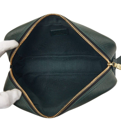 Louis Vuitton Taiga Clutch Dark Green Esepia Leather