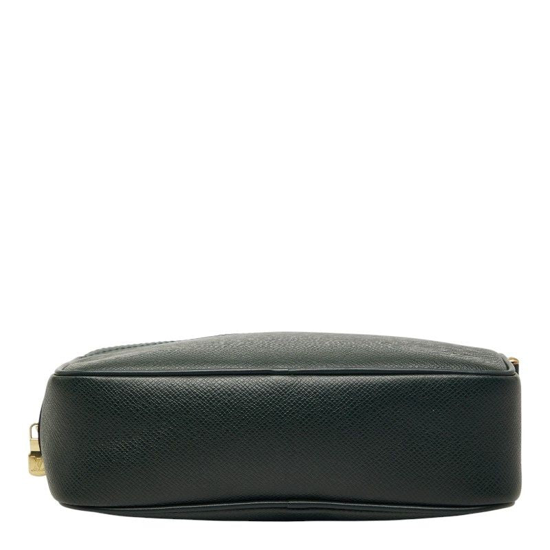 Louis Vuitton Taiga Clutch Dark Green Esepia Leather