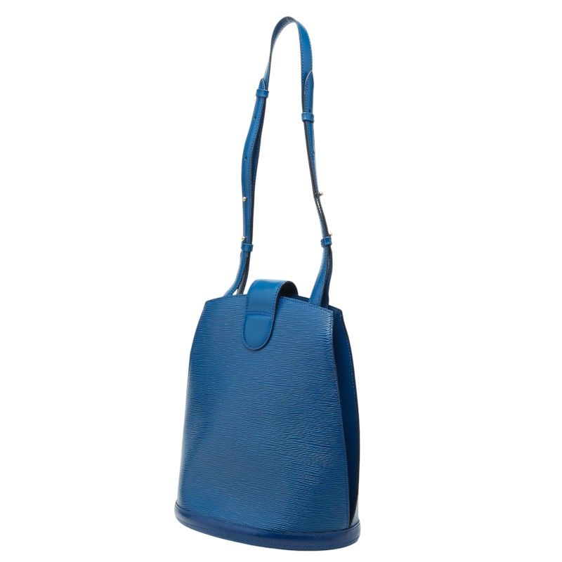 Louis Vuitton Epi Cluny Shoulder Bag Toledo Blue Leather