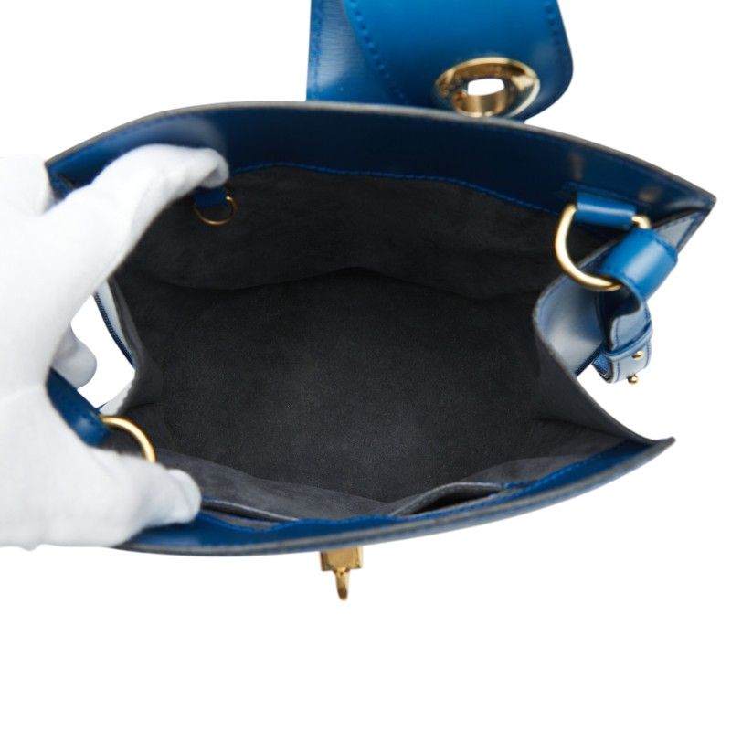 Louis Vuitton Epi Cluny Shoulder Bag Toledo Blue Leather