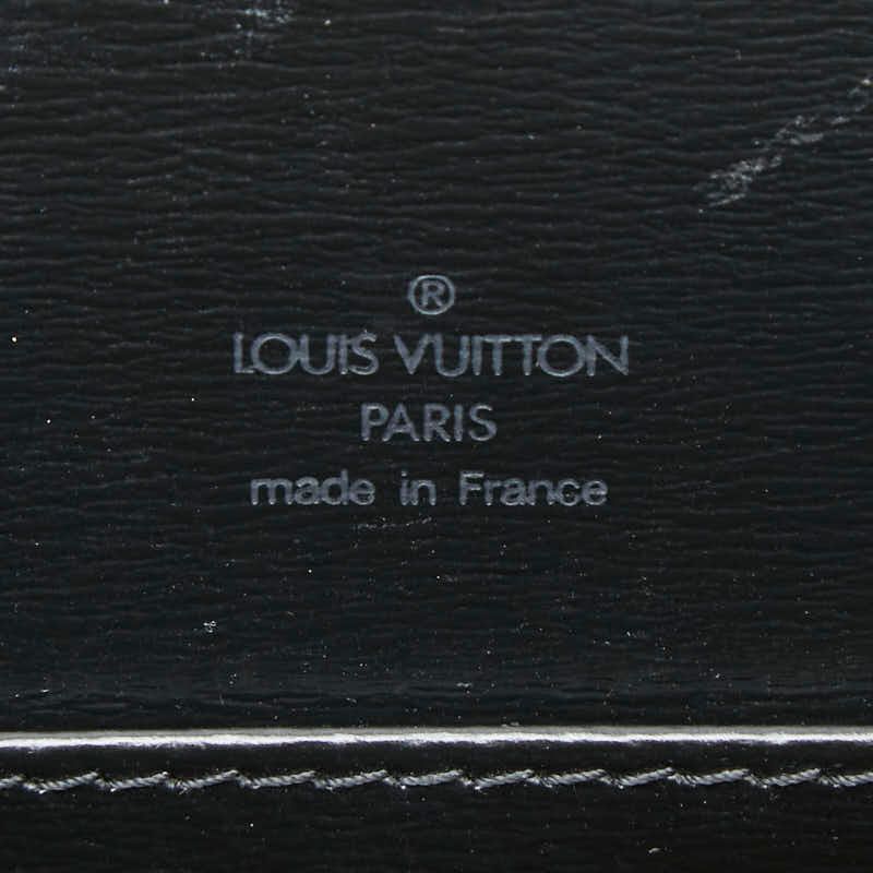 Louis Vuitton Epi Capuchin Shoulder Bag Black Noir Leather