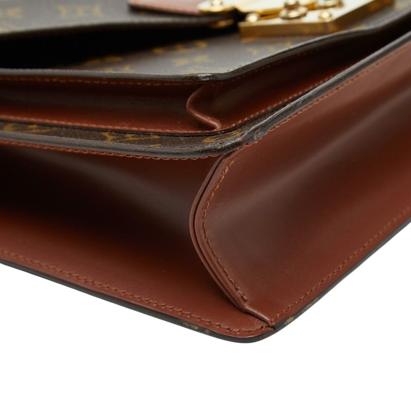 Louis Vuitton Monogram Monceau 2-Way Shoulder Bag Brown Leather