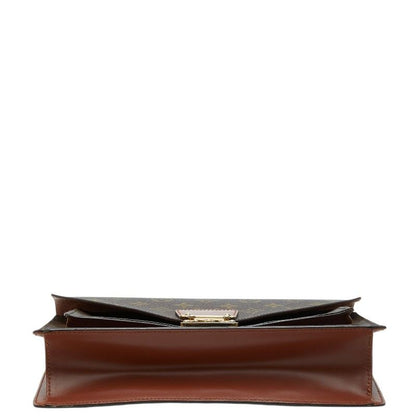 Louis Vuitton Monogram Monceau 2-Way Shoulder Bag Brown Leather