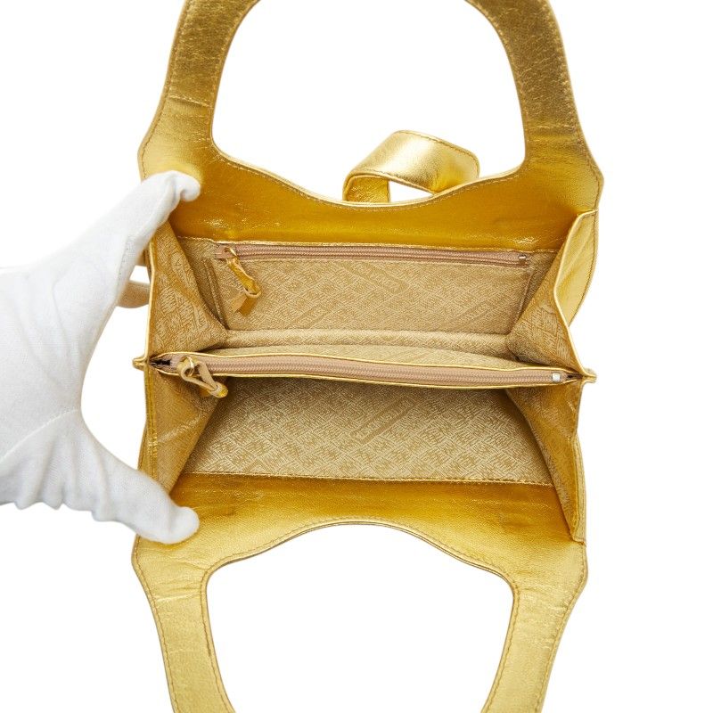 Bottega Veneta Mini Handbag Gold Leather