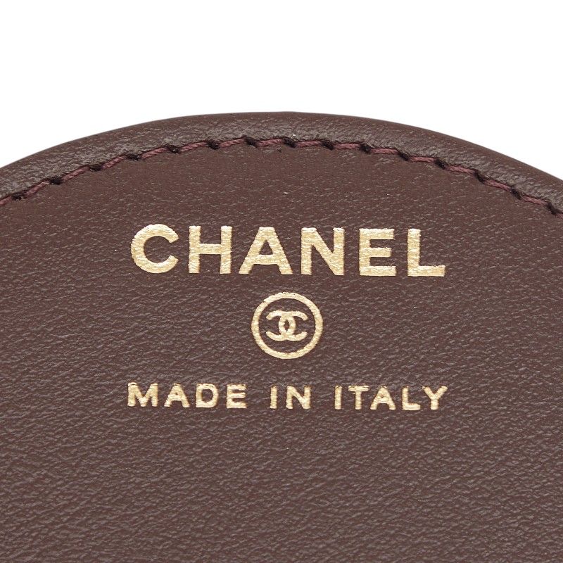 Chanel CC Logo Paris Hamburg Mirror Charm Navy Wool