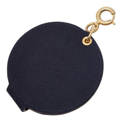 Chanel CC Logo Paris Hamburg Mirror Charm Navy Wool