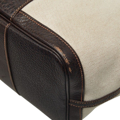 Hermes Garden Party PM Tote Brown Toilet Ash Leather Canvas