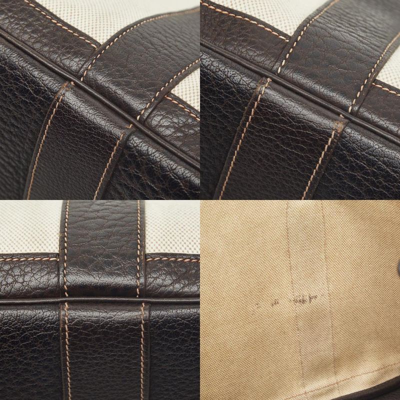 Hermes Garden Party PM Tote Brown Toilet Ash Leather Canvas