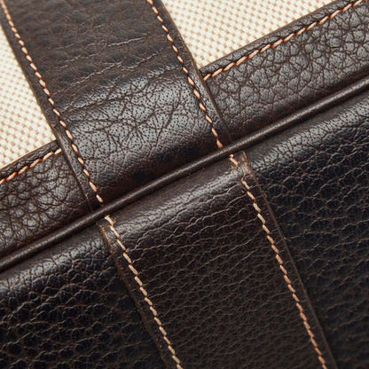 Hermes Garden Party PM Tote Brown Toilet Ash Leather Canvas