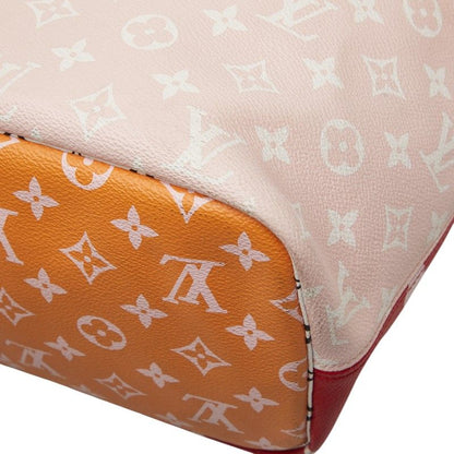 Louis Vuitton Monogram Giant Neverfull MM Tote Shoulder Bag Rouge Red Multicolor