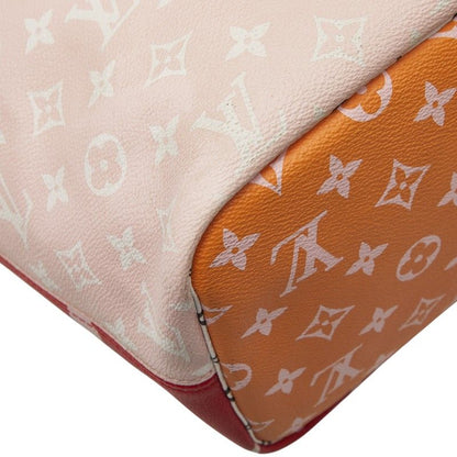Louis Vuitton Monogram Giant Neverfull MM Tote Shoulder Bag Rouge Red Multicolor
