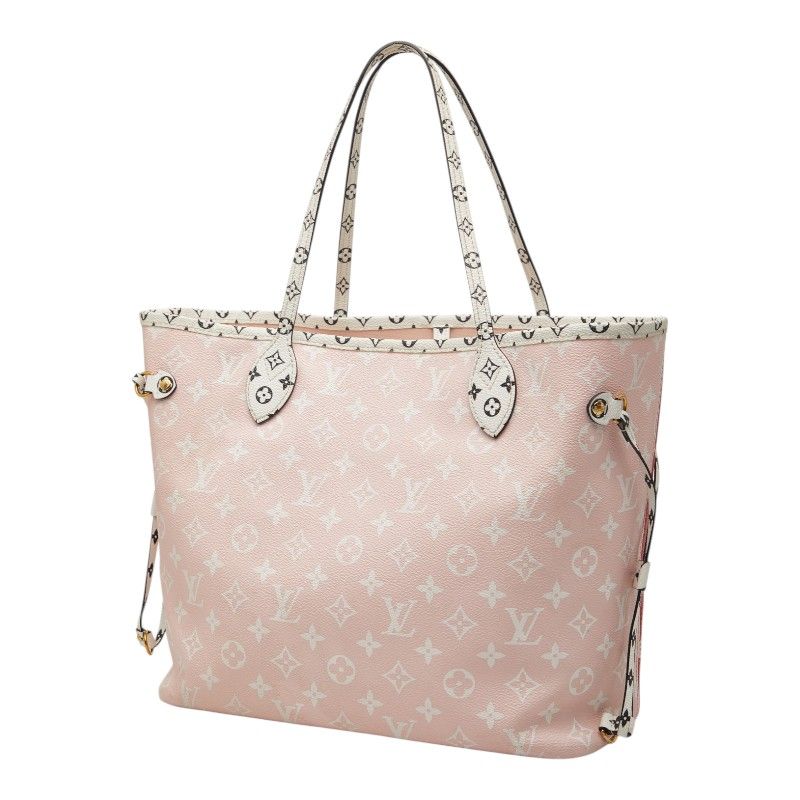 Louis Vuitton Monogram Giant Neverfull MM Tote Shoulder Bag Rouge Red Multicolor