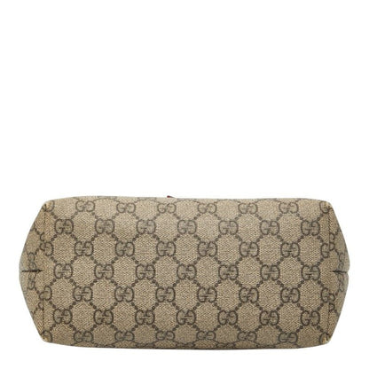 Gucci GG Supreme Children's Ribbon Handbag Beige Pink Leather