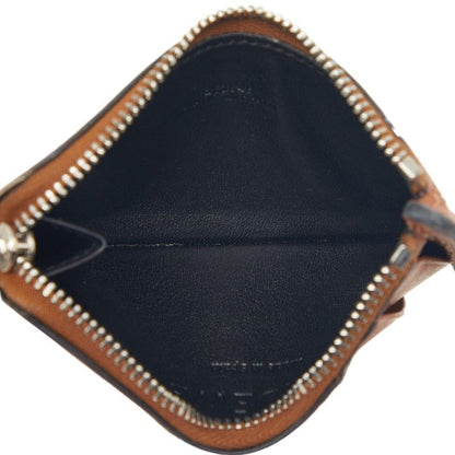 Loewe Anagram Puzzle Coin Case Card Brown Pink White Leather