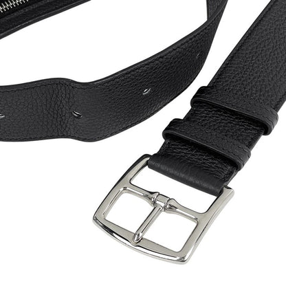 Hermes Ultrapla Taurillon Noviyo Belt Bag Leather Black