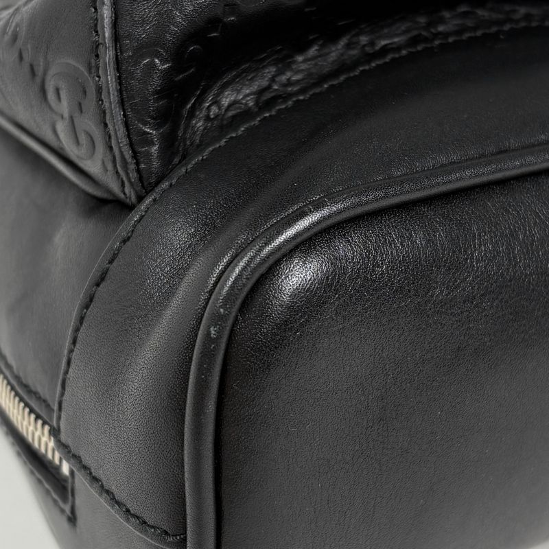 Gucci Guccissima Shoulder Bag Bag Leather Black