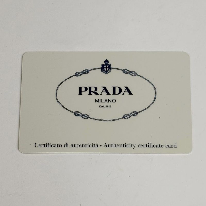 Prada Logo Tote 2-Way Shoulder Bag Leather Light Beige