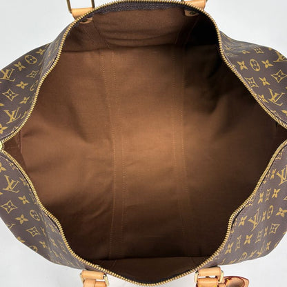 Louis Vuitton Keepall Bandouliere 55 2-Way Shoulder Bag Monogram Brown