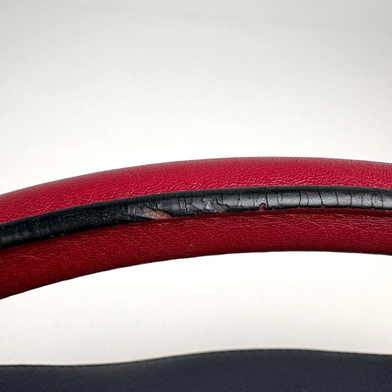 Loewe Puzzle Bag Handbag Leather Navy Red