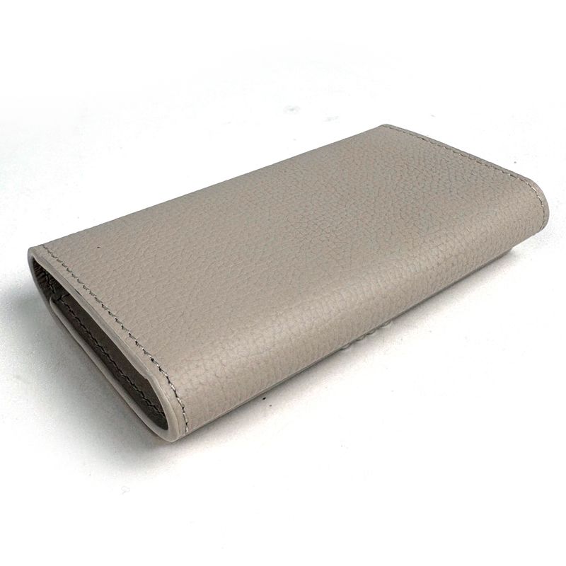Loewe Anagram 6 Row Key Case Key Hook Leather Beige Key Holder