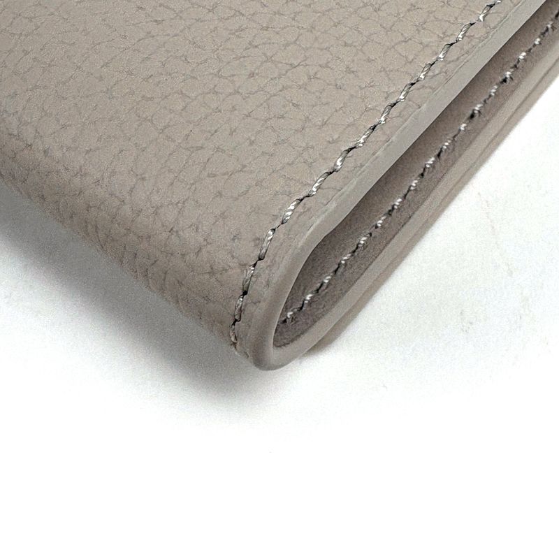 Loewe Anagram 6 Row Key Case Key Hook Leather Beige Key Holder