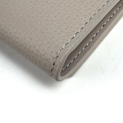 Loewe Anagram 6 Row Key Case Key Hook Leather Beige Key Holder