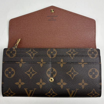 Louis Vuitton Portefeuille Sarah Bifold Wallet Monogram Brown