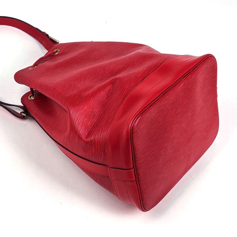 Louis Vuitton Noe Shoulder Drawstring Bag Epi Castilian Red