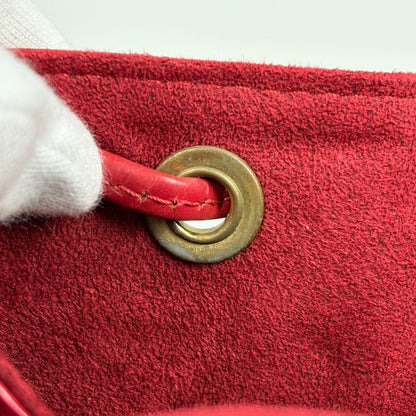 Louis Vuitton Noe Shoulder Drawstring Bag Epi Castilian Red