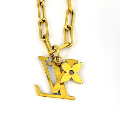 Louis Vuitton Collier LV Flower Necklace Gold Plated