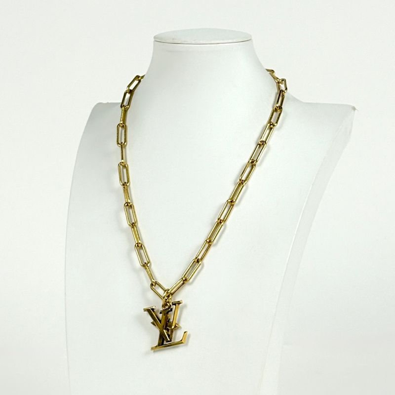 Louis Vuitton Collier LV Flower Necklace Gold Plated