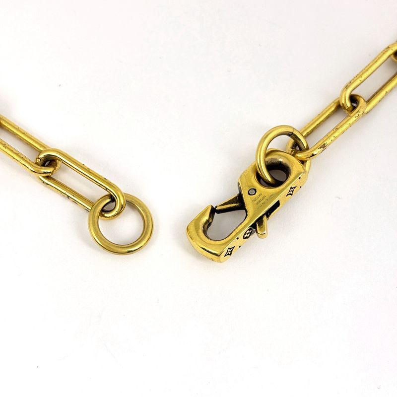 Louis Vuitton Collier LV Flower Necklace Gold Plated