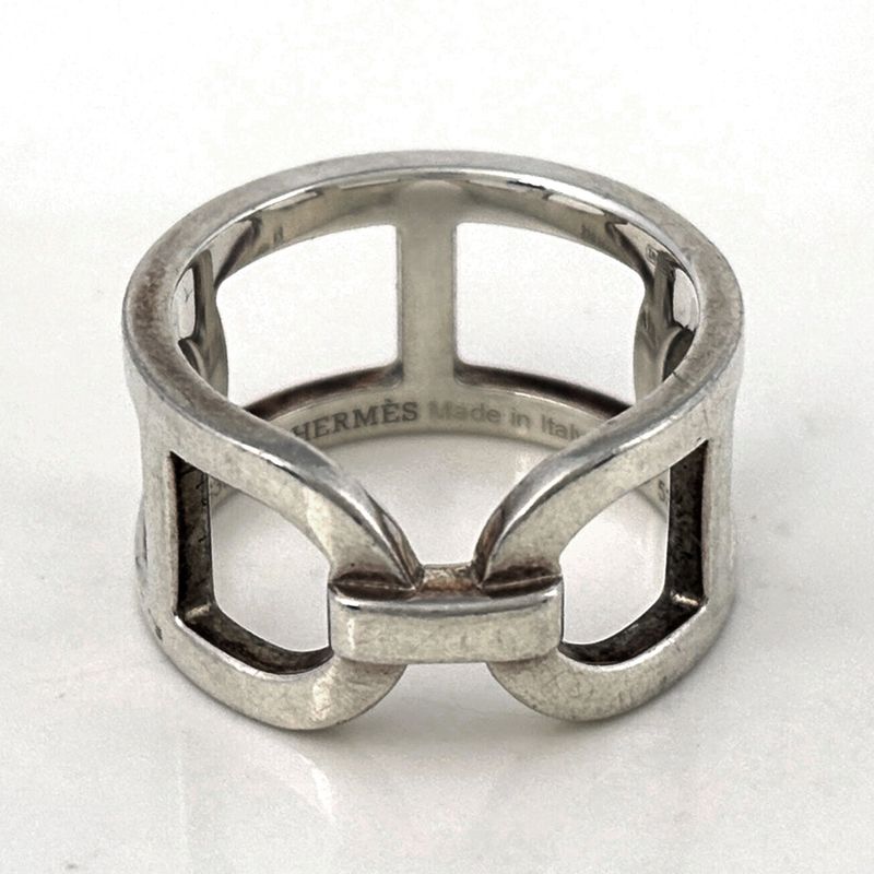 Hermes Chaine D'ancre MM Ring Silver