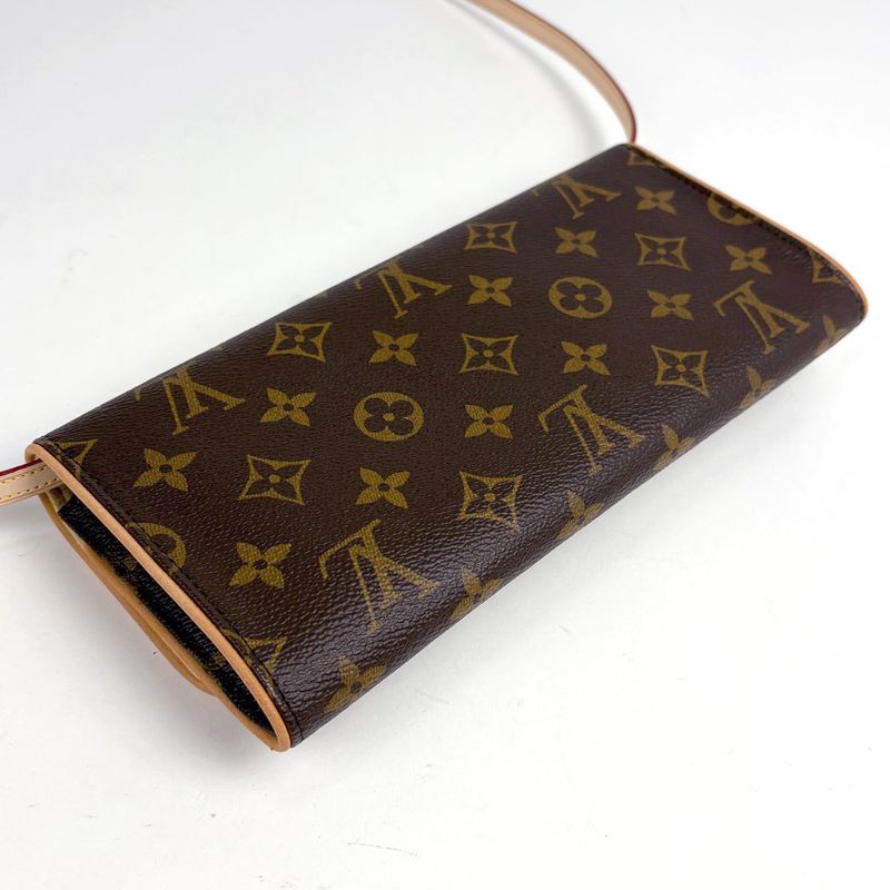Louis Vuitton Pochette Twin GM Belt Bag Monogram Brown