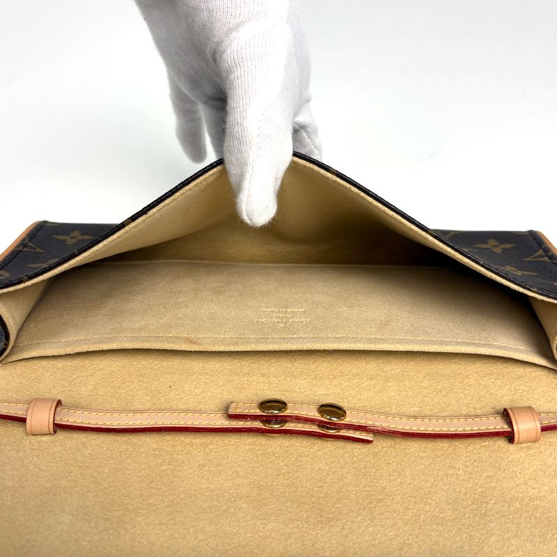 Louis Vuitton Pochette Twin GM Belt Bag Monogram Brown