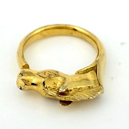 Hermes Chevalhos Ring Gold Plated