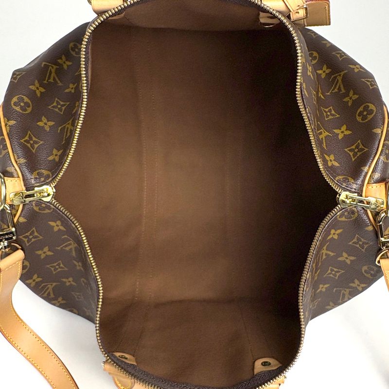 Louis Vuitton Keepall Bandouliere 50 2-Way Shoulder Bag Monogram Brown